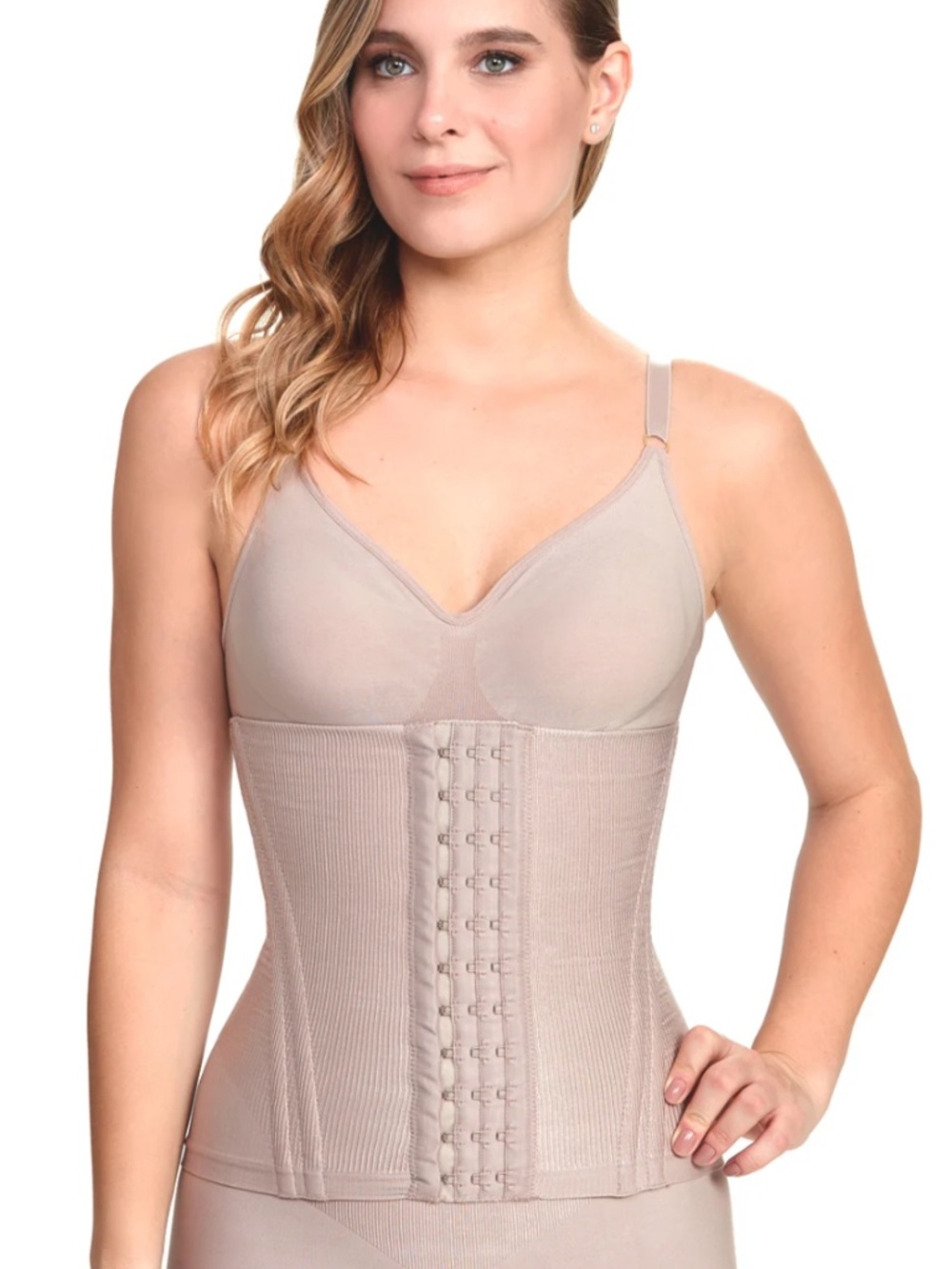 Brazilian High Compression Waist Trainer Corset Blush Nude XL (GG)